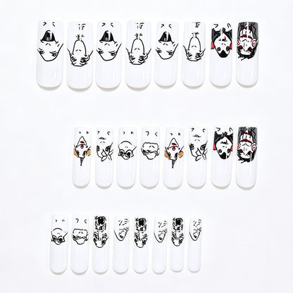 Themen Charakter Nagelkunst Aufkleber Brehn