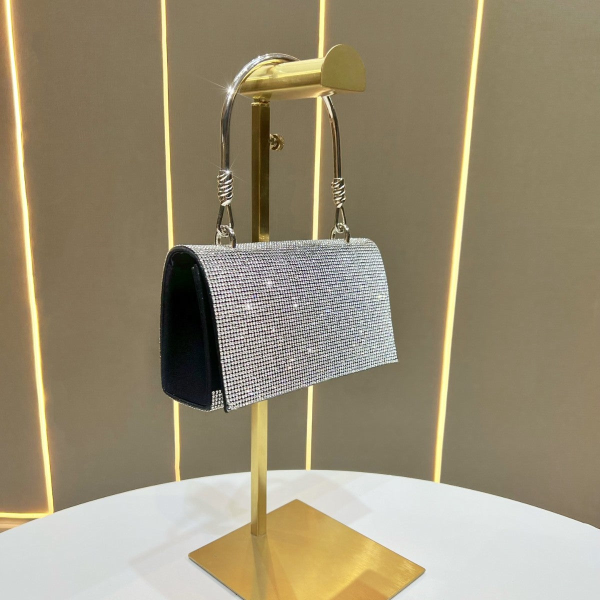 Glamouröse Strass Abendtasche