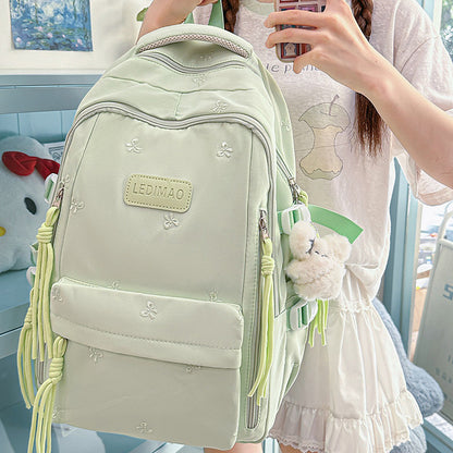 Stylischer Mehrfach-Taschen-Rucksack mit Anhänger Brehn