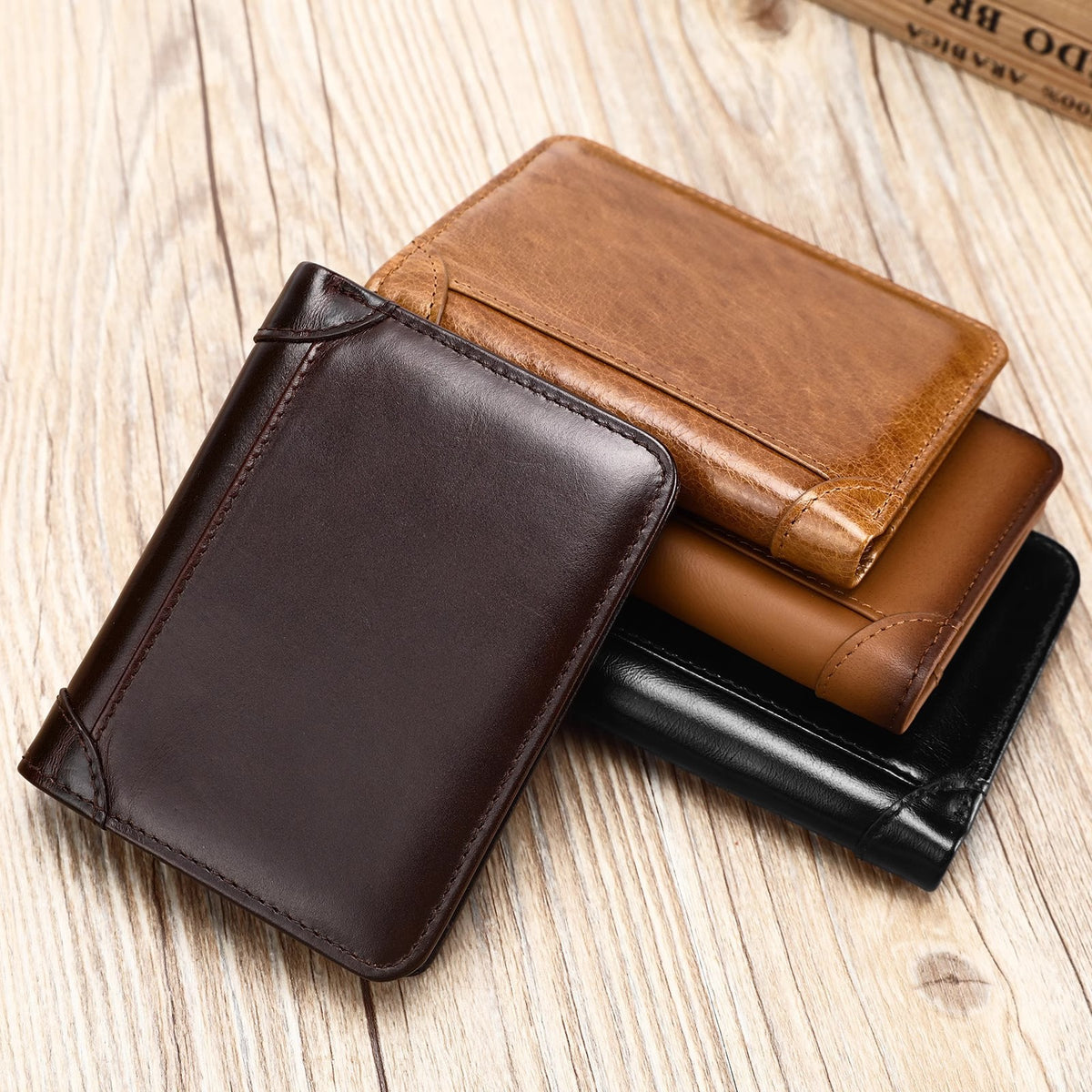Klassische Leder Geldbörse