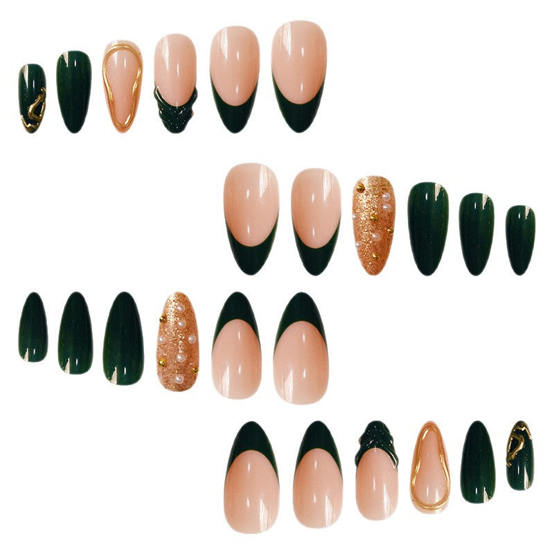 Glamouröse Dekorative Press-On Nagelkunst Brehn