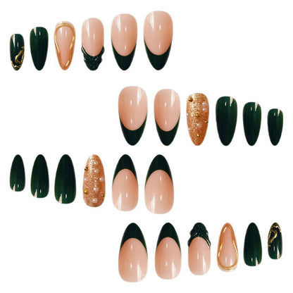 Glamouröse Dekorative Press-On Nagelkunst Brehn