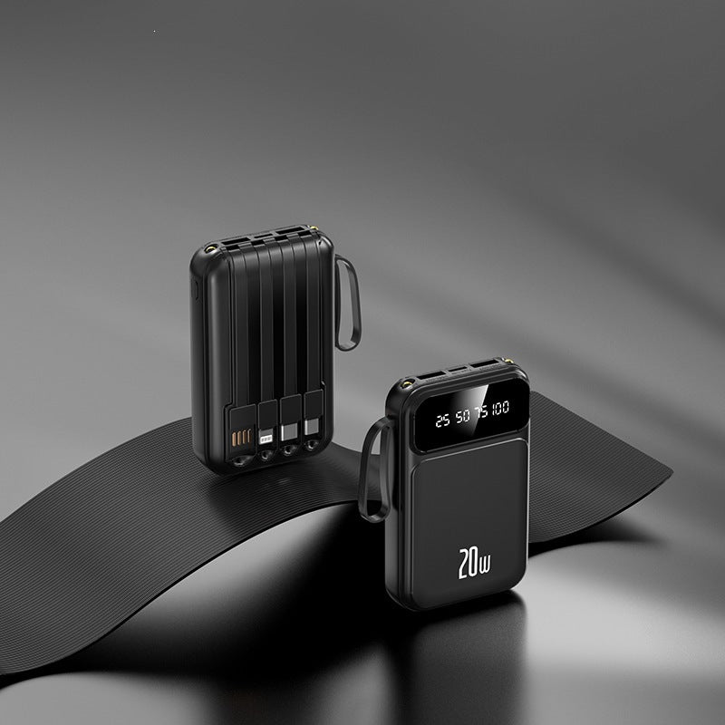 Tragbare Powerbank mit integrierter Schnellladefunktion und LCD-Display Brehn