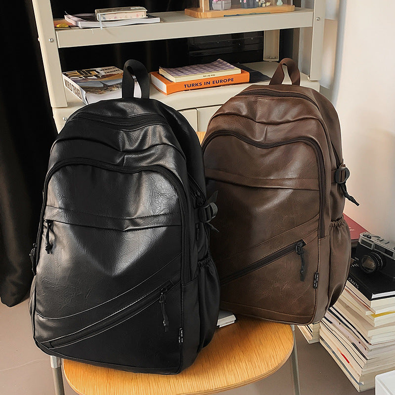 Premium Leder Laptop Rucksack Brehn