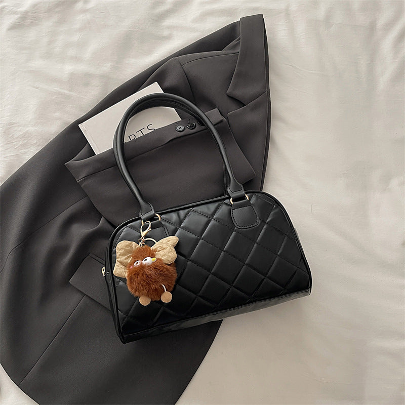 Gepolsterte Kunstleder-Handtasche Brehn