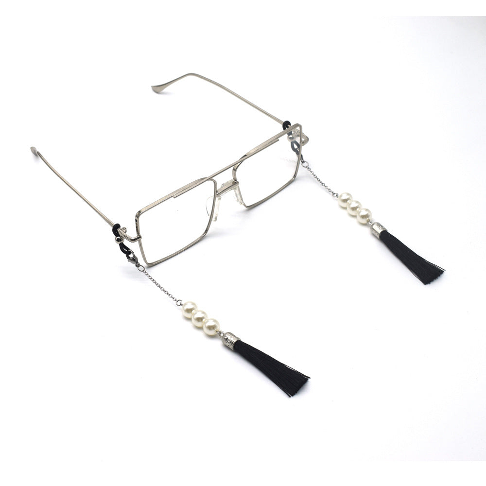 Eleganter Quaste Perlen Brillenhalter Brehn