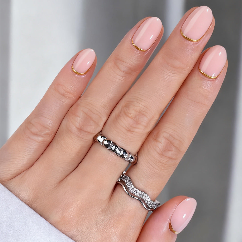 Elegante Glänzende Nagel-Wraps Brehn