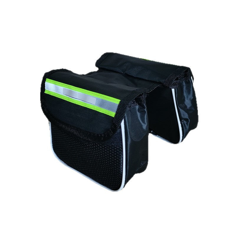 doppeltes Fahrradsattel-Packtasche mit reflektierendem Streifen wasserabweisendes Oxford-Gewebe Brehn