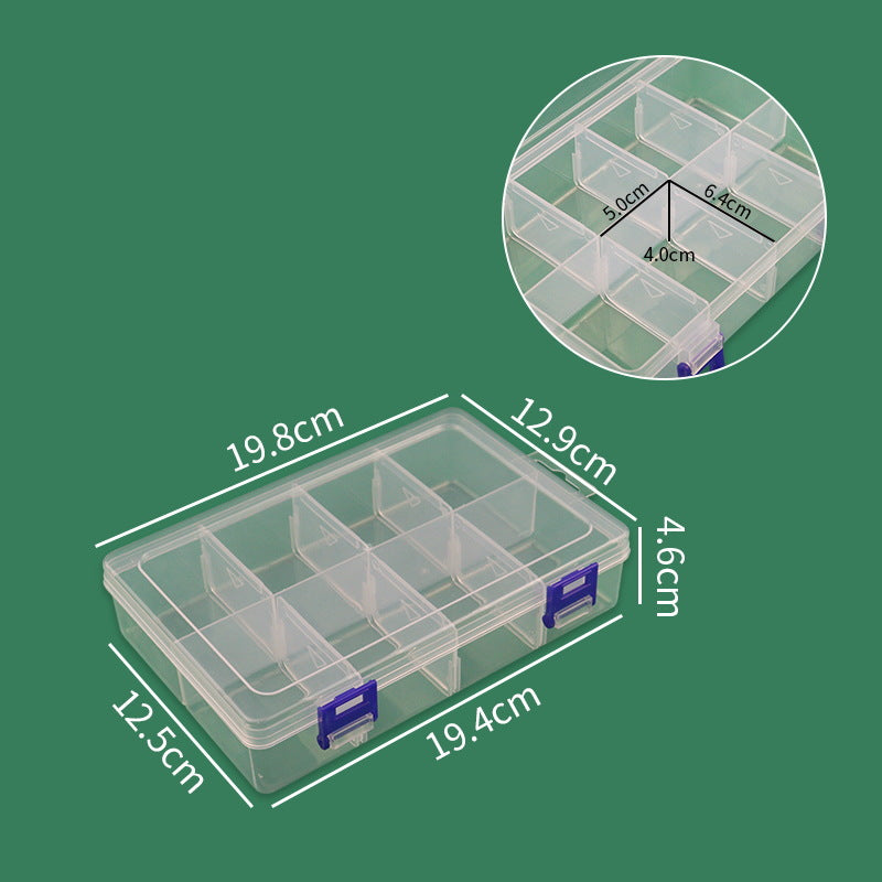 Multi-Compartment Craft Supply Storage Box mit sicheren Riegeln Brehn