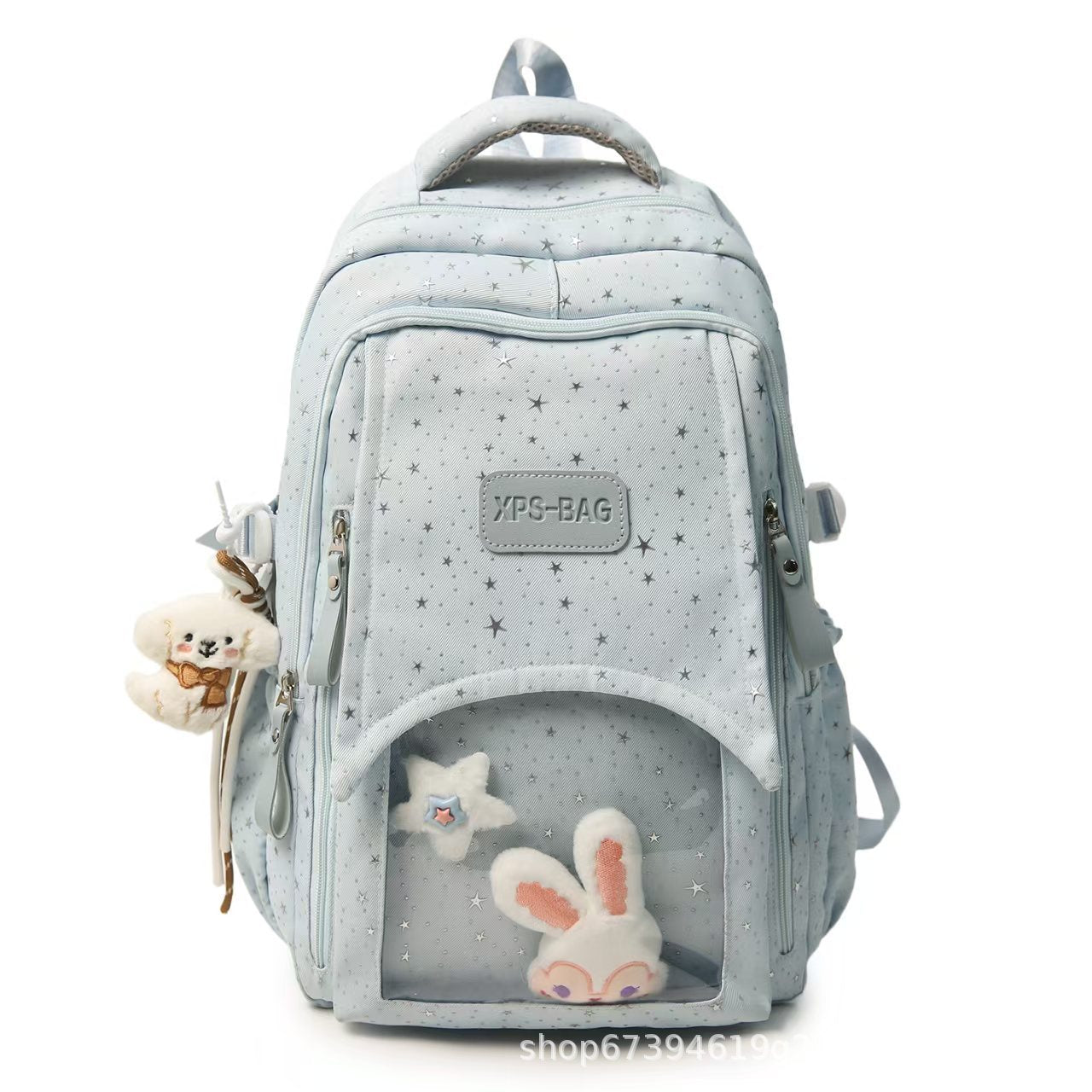 Verspielt gepunkteter Rucksack Brehn