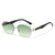 Oversized geometrische Sonnenbrille mit Metallelementen Brehn