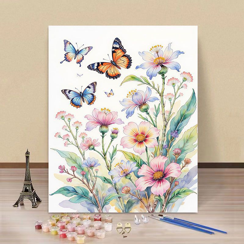 DIY Wasserlilie und Eisvogel Malen nach Zahlen Kunstset Brehn