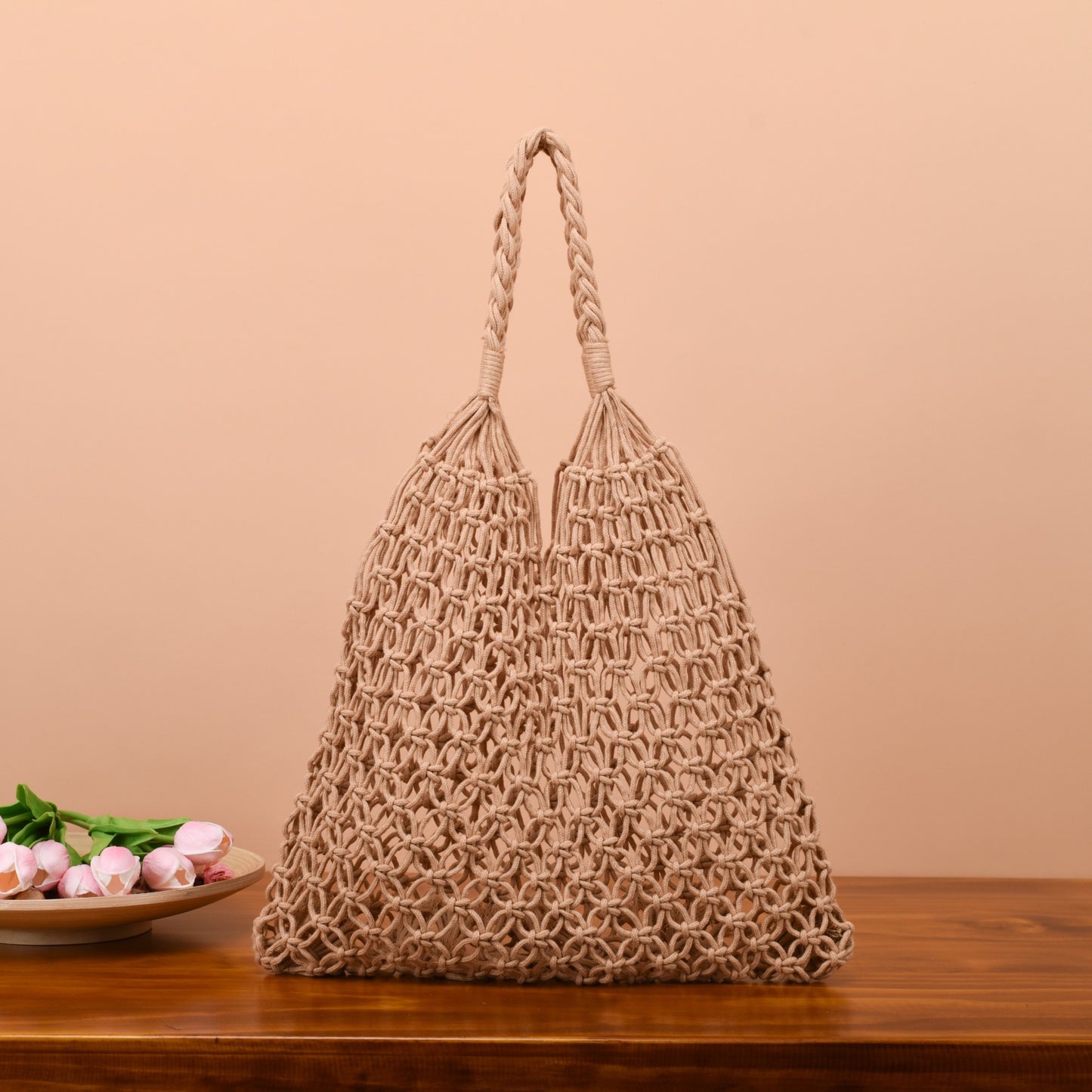 Handgefertigte Netz-Tasche Brehn