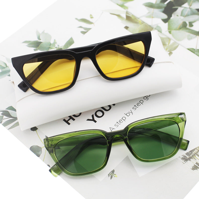 Damen geometrische Designer-Sonnenbrille im modernen Look Brehn