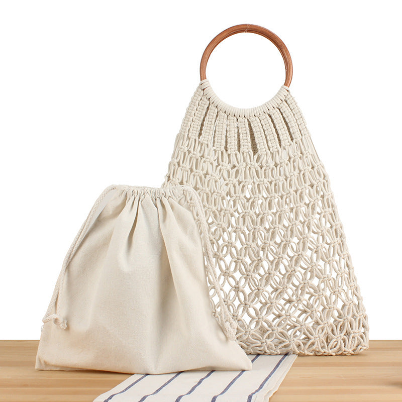Handtasche mit Geflochtenem Design und Innentasche Brehn