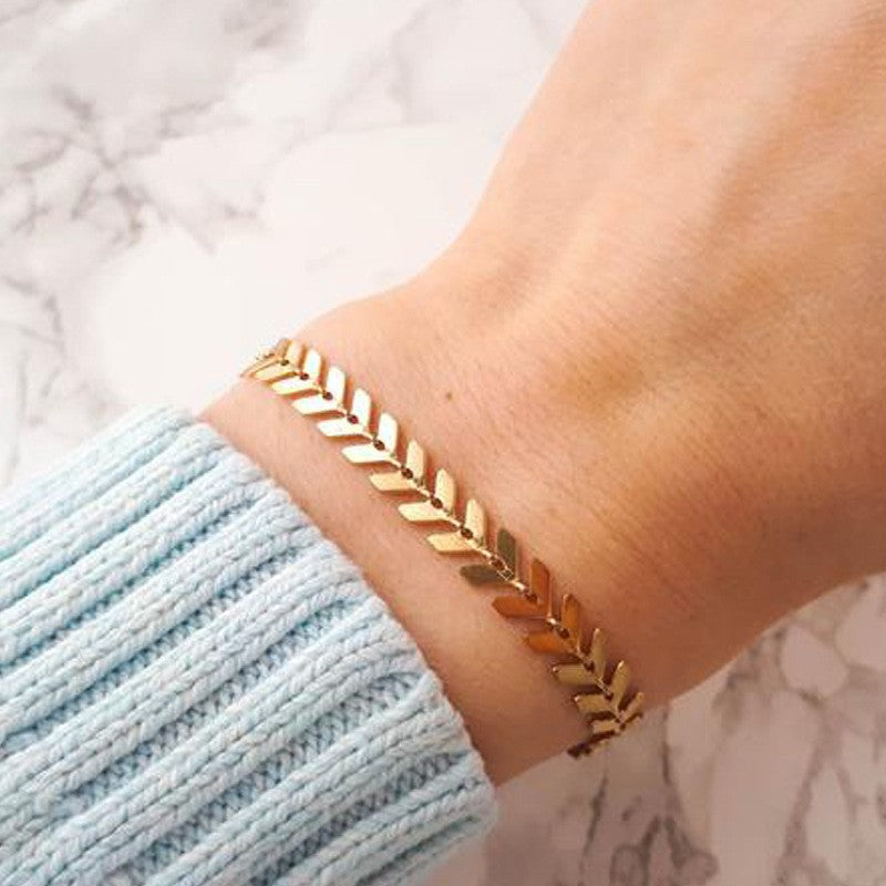 Elegante goldene Kettenhalskette Brehn