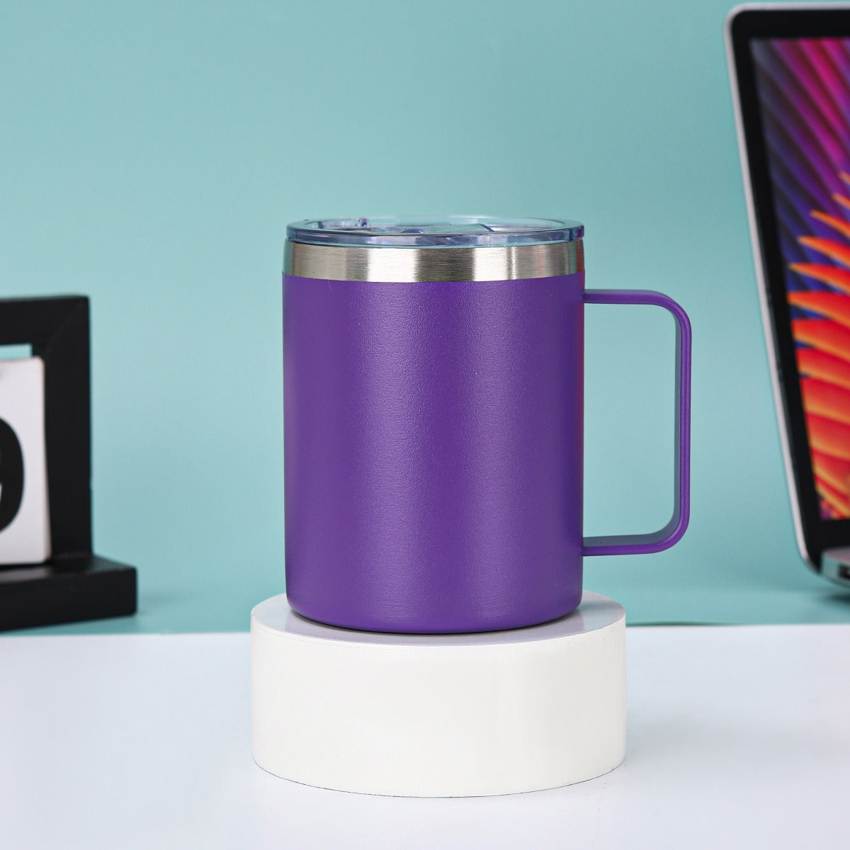 Damen isolierter Kaffee-Genussbecher mit ergonomischem Griff Brehn