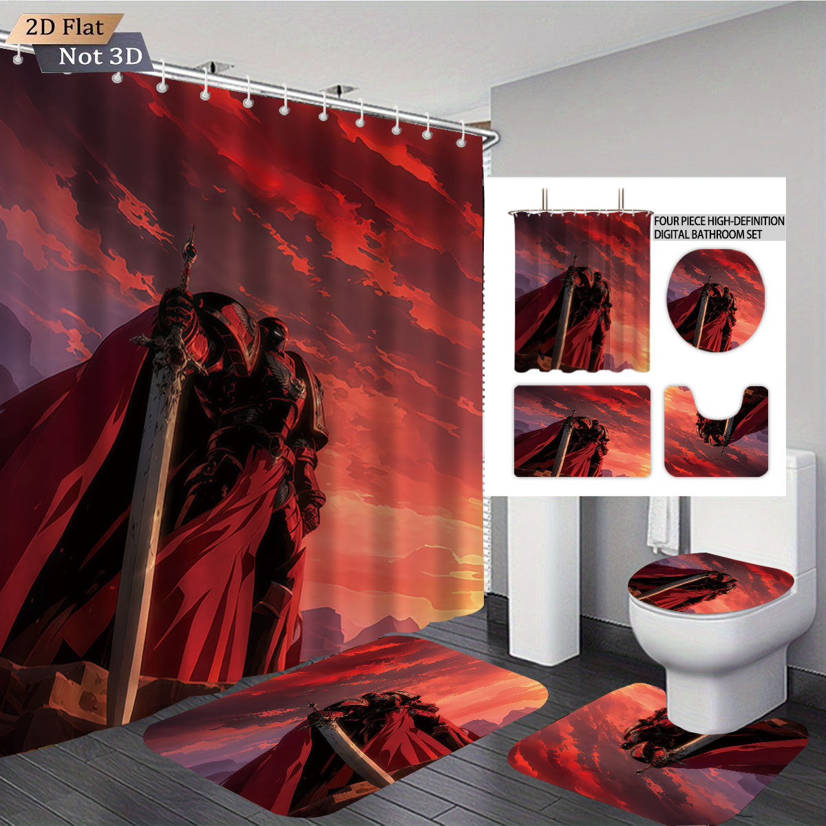 Digital Fantasy-Themed Badezimmer Dekor Set Brehn