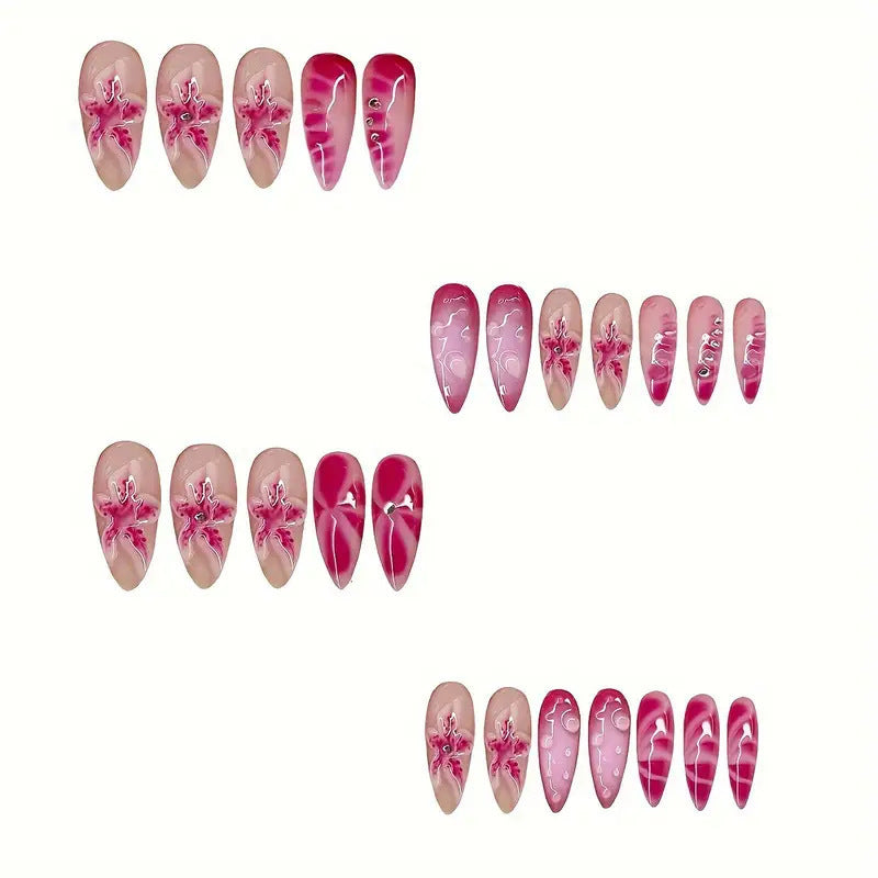 Kreative florale Nagelkunstverlängerungen Brehn 1787913641
