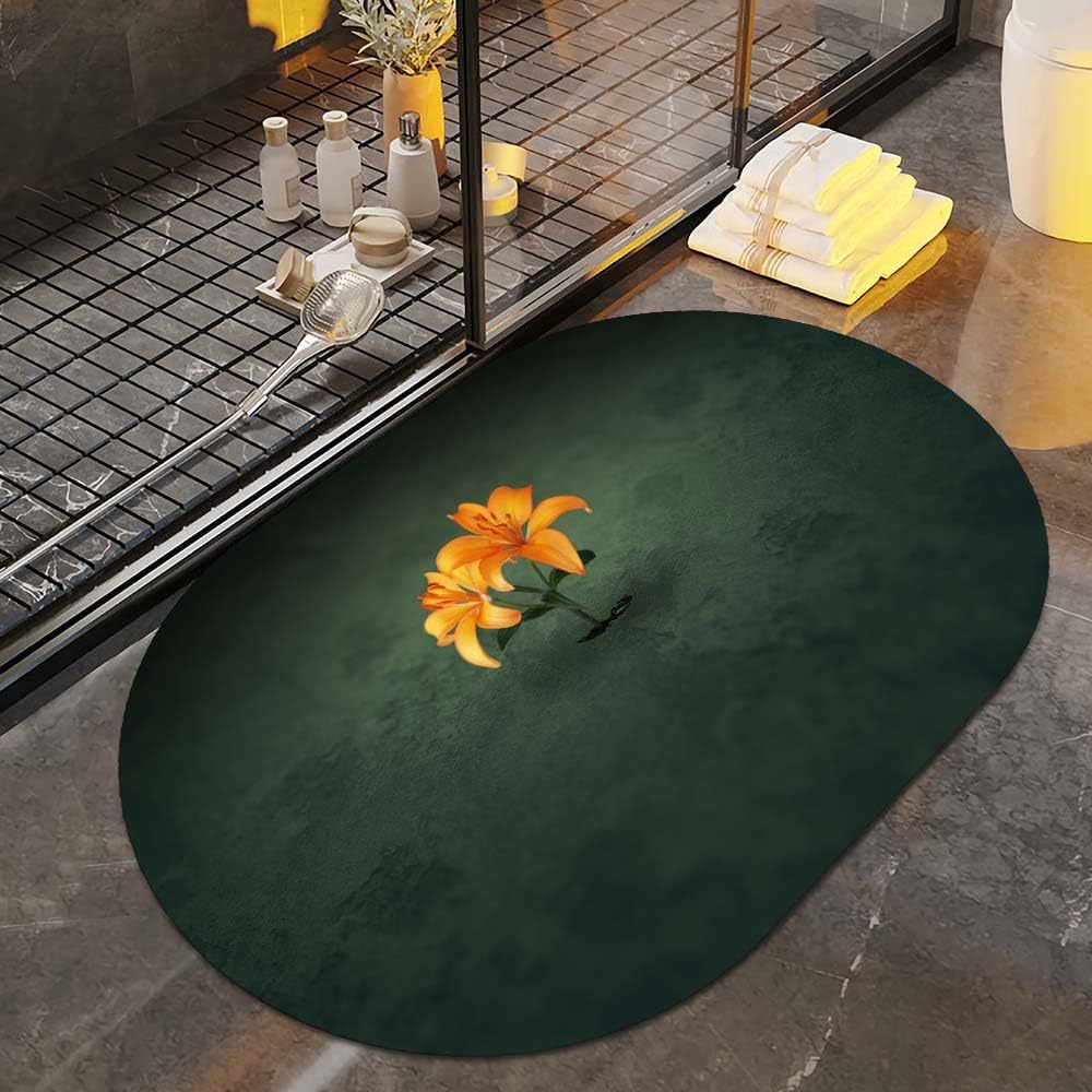 Florale Kunst Badematte Brehn