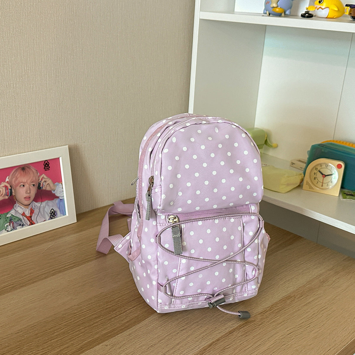 Stylischer Polka-Dots-Rucksack Brehn