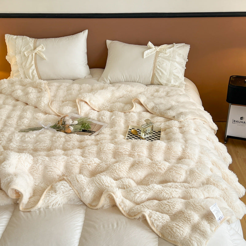 Ultra-weiche strukturierte Fleece-Decke Brehn