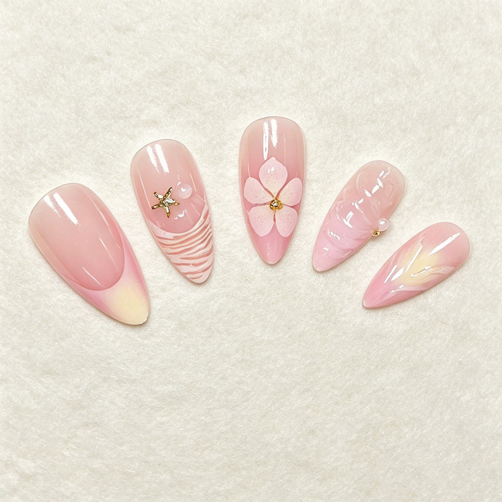 Dekoratives Press-On Nagelkunst Set Brehn