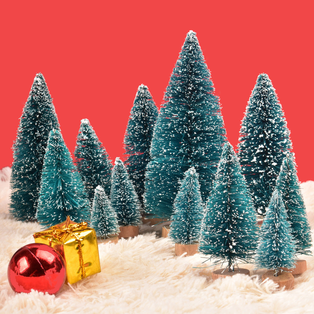 Dekoratives Mini-Schneebedecktes Weihnachtsbaum-Set Brehn