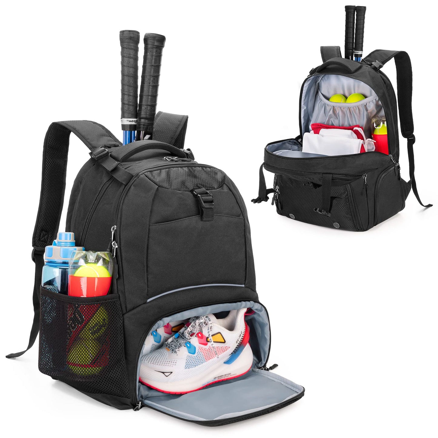Unisex Sportlicher Rucksack mit speziellen Fächern für Sportgeräte Brehn