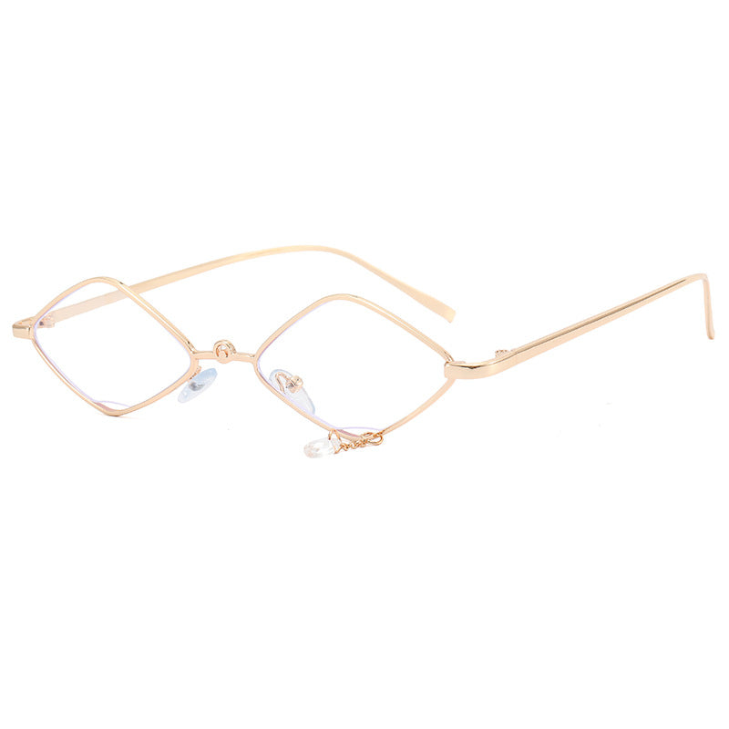 Damen modische Sonnenbrille mit facettiertem Rahmen Brehn