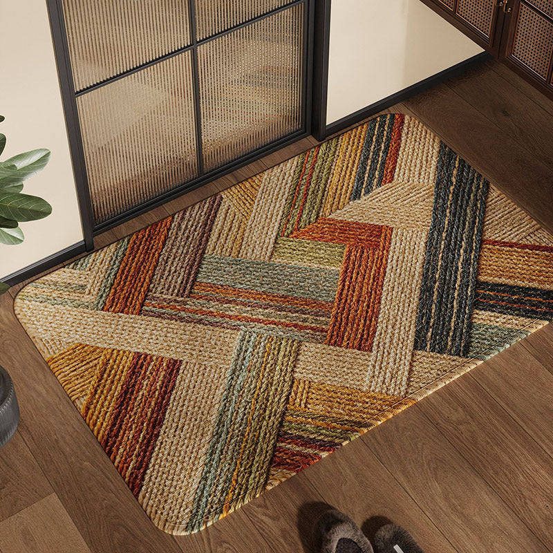 Texturiertes Patchwork Teppich