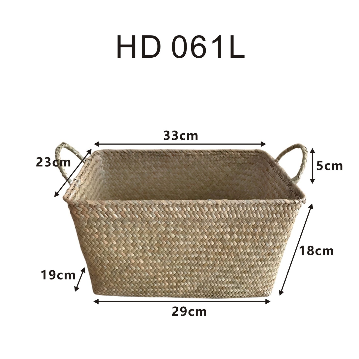 Damen Korb mit handgewebtem Design Brehn