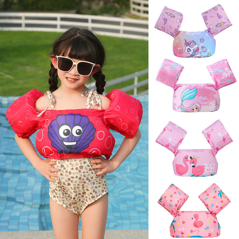 Damen Aufblasbare Schwimmhilfe mit farbigem Flamingo-Design Brehn