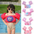 Damen Aufblasbare Schwimmhilfe mit farbigem Flamingo-Design Brehn