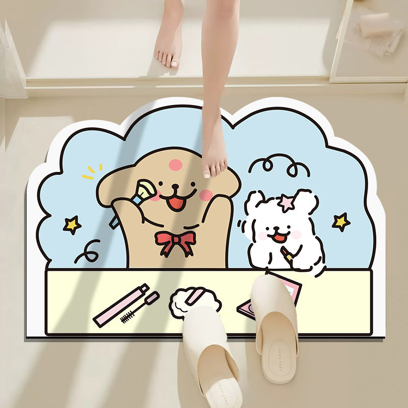 Cartoon Tierdesign Badmatte Brehn