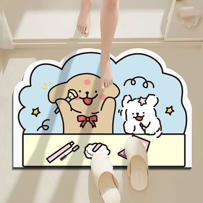 Cartoon Tierdesign Badmatte Brehn