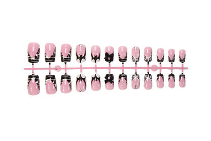 Halloween Kunstnagelset mit verspieltem Spinnen-Design Brehn