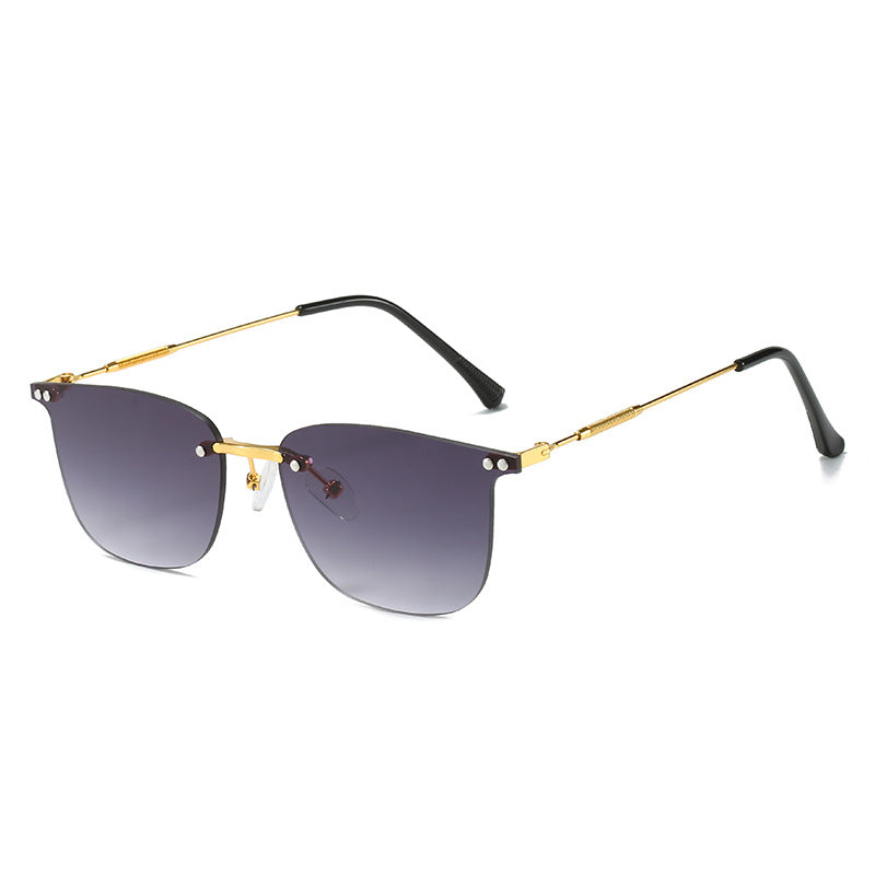 Damen stilvolle Geometric-Sonnenbrille mit modernen Glaselementen Brehn