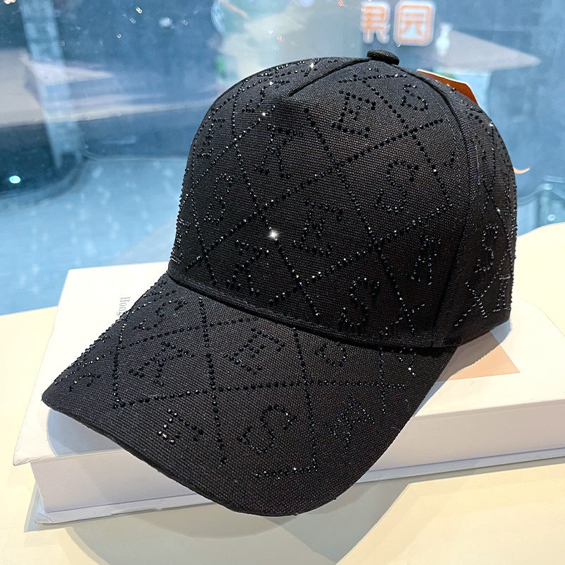 Frauen Rhinestone-beschichtet verstellbare Baseballmütze Brehn