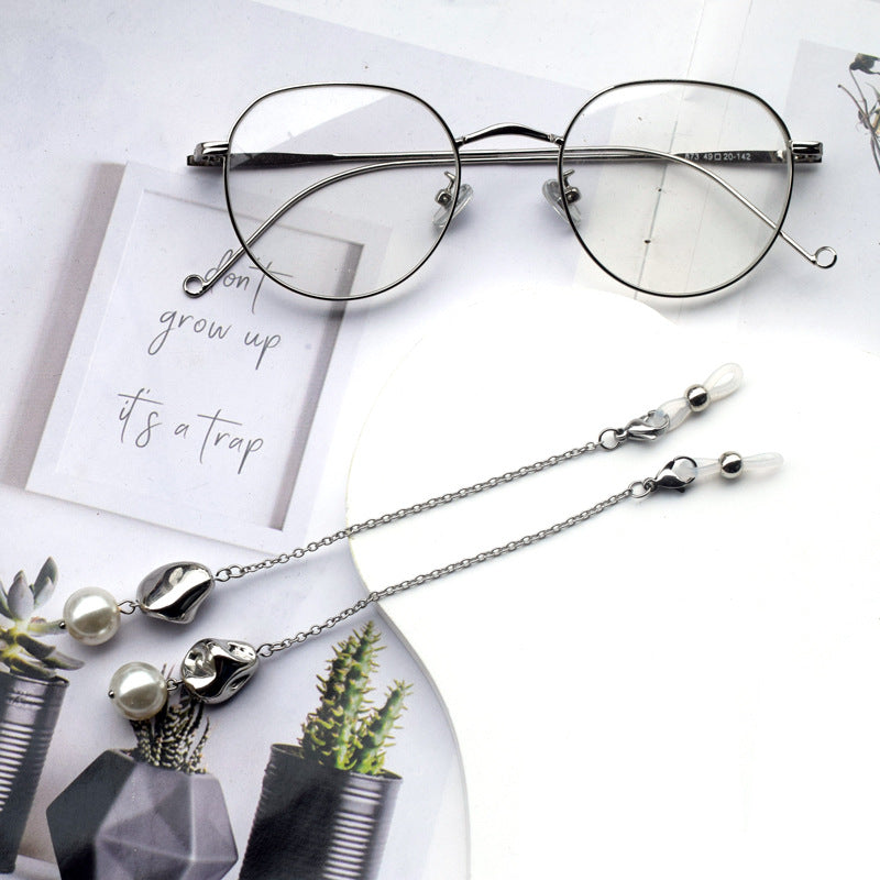 Elegante Brillen Kette mit Perlen Akzenten Brehn
