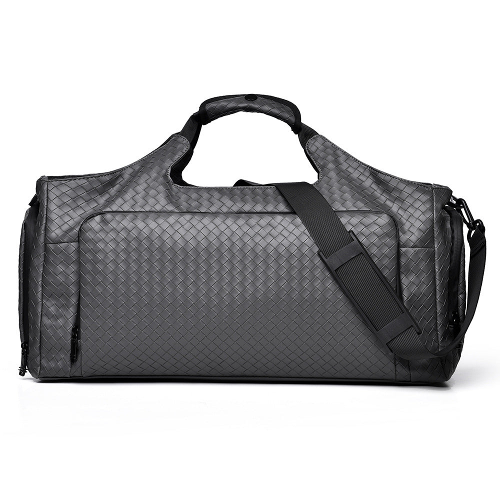 Gewebte Leder Reise-Duffel-Tasche Brehn