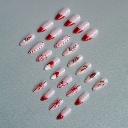 Kreatives Feiertags-Nailart-Set