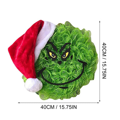 Festlicher Grinch-Themen Türkranz