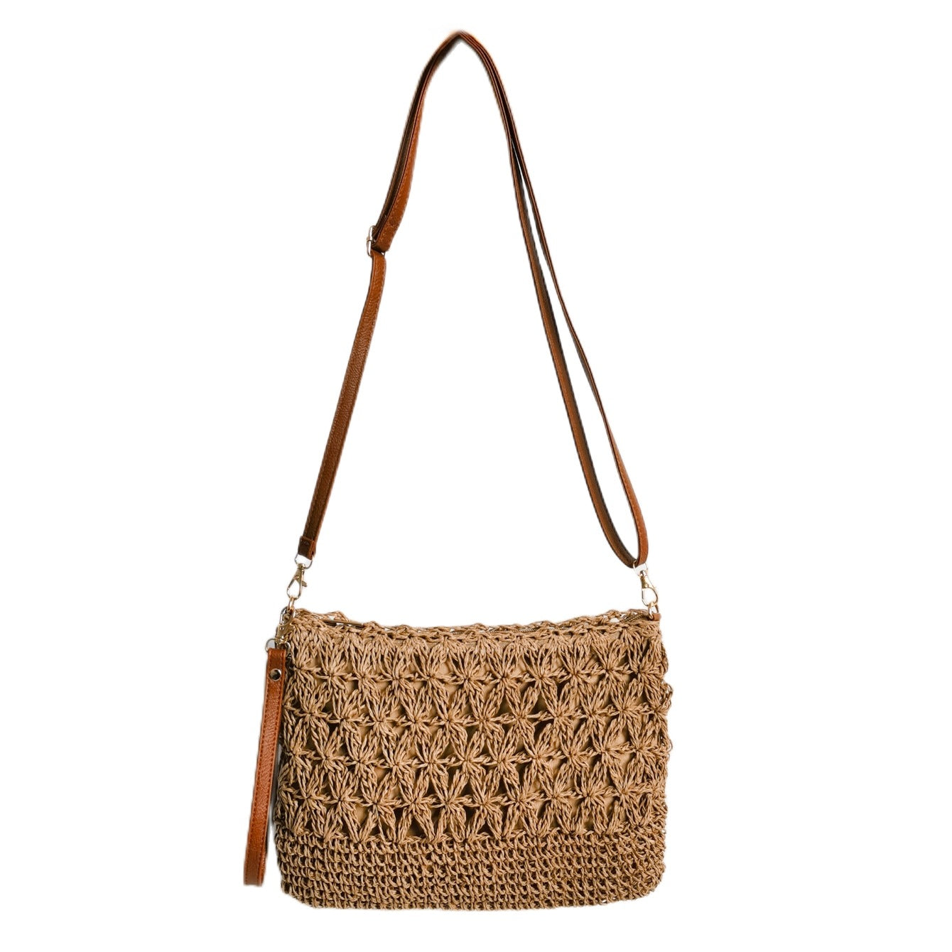 Handgefertigte Makramee Clutch Brehn