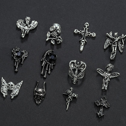 Dekorative Metall-Nagelkunst Charms