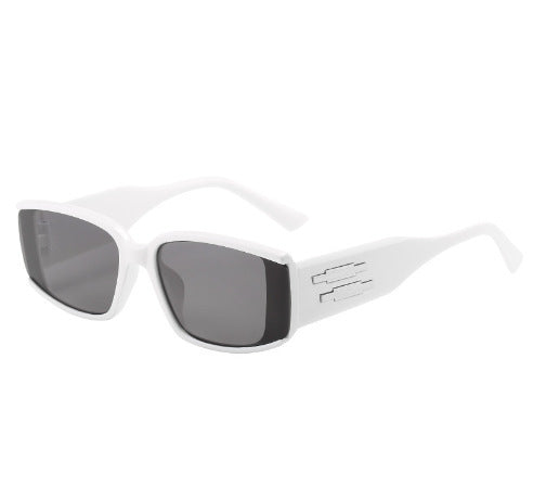 Damen futuristische Sonnenbrille mit schmalem Rahmen und hochwertigem UV-Schutz Brehn