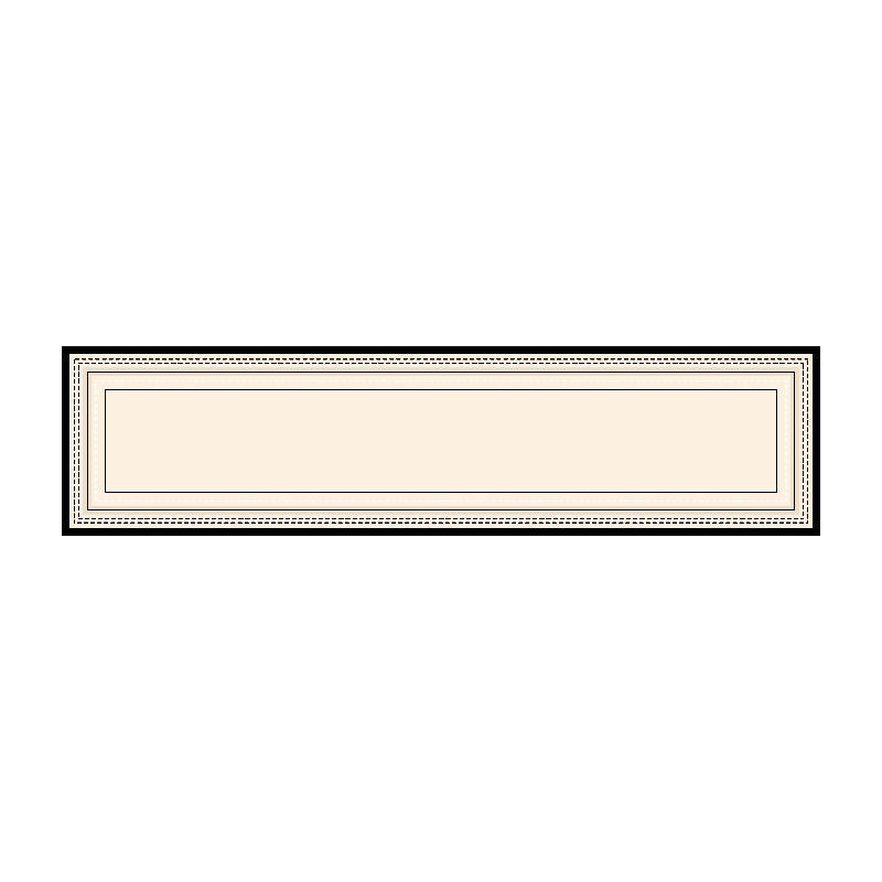 Decorative Stitched-Edge Linen-Blend Table Runner