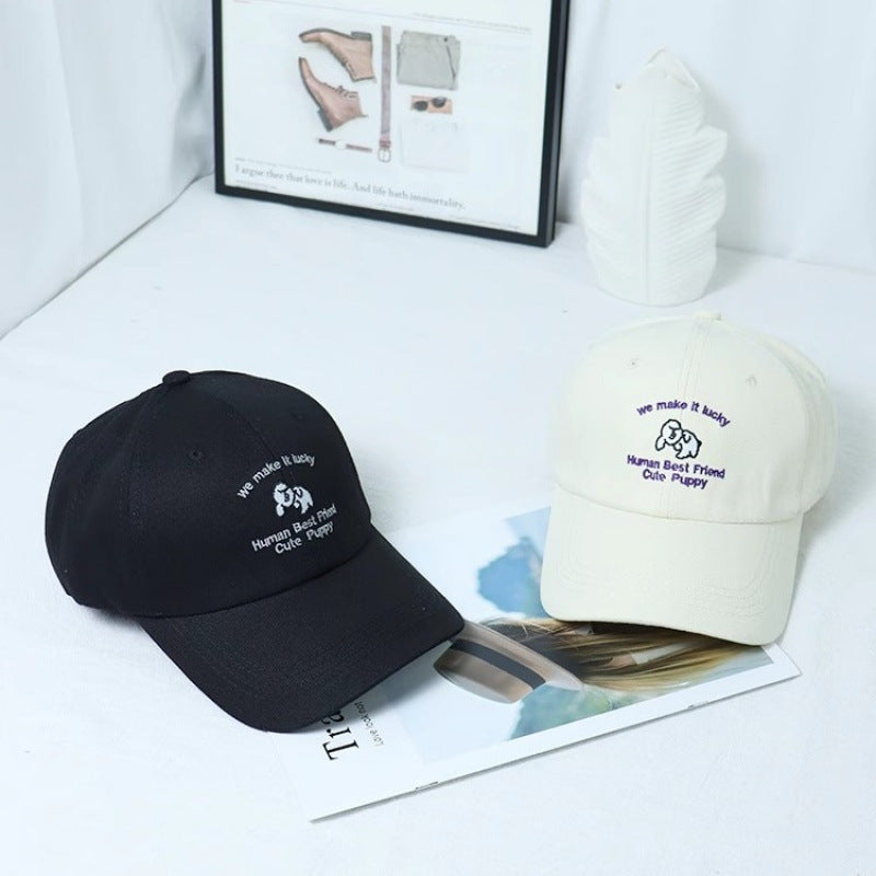 Damen Bestickte Welpen-themed Baseballcap Brehn