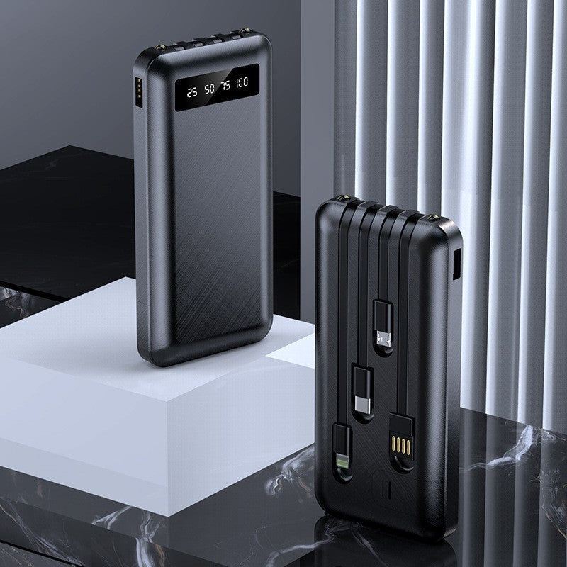 Vielseitige Powerbank mit Schnellem Ladeanschluss und Digitaler Anzeige Brehn