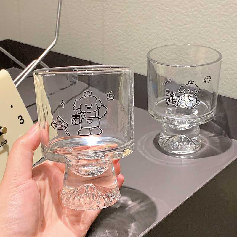 Trinkglas mit Liebevoll Gestalteten Tiermotiven Brehn